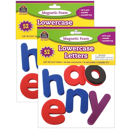 Teacher Created Resources Magnetic Foam Lowercase Letters, PK2 TCR20619